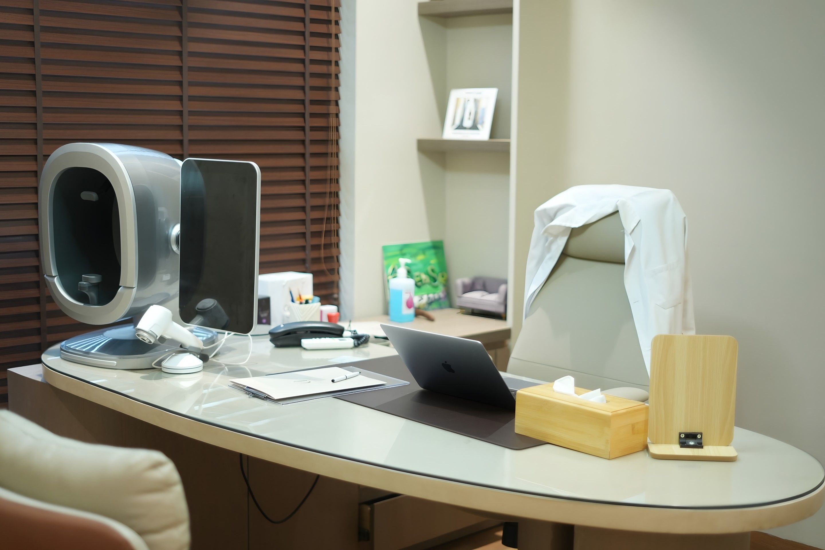 Consultation room at The Asense, where every hair and scalp plan begins