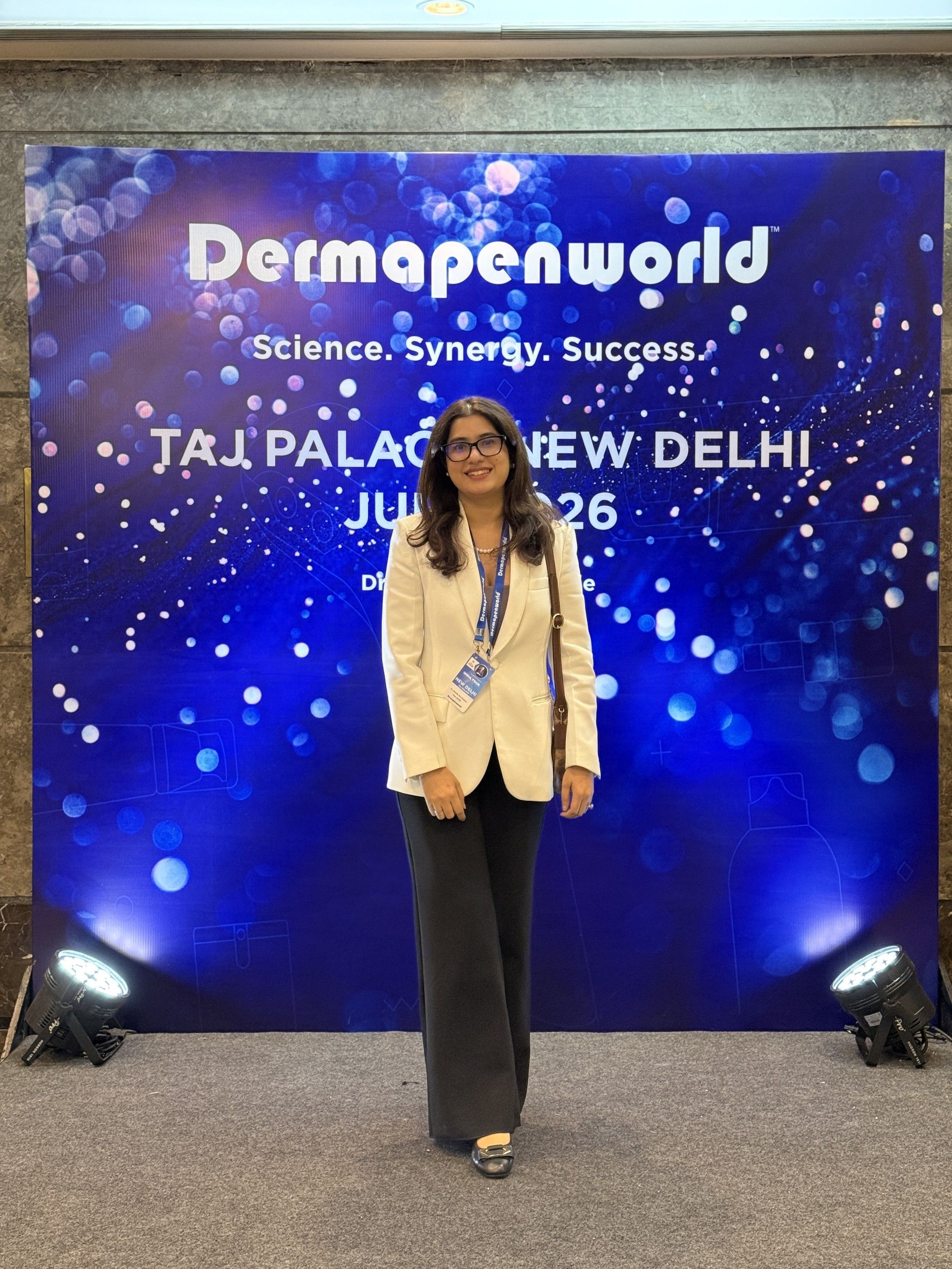 Dr. Anisha Rai Kumar at a Dermapenworld professional event at Taj Palace, New Delhi
